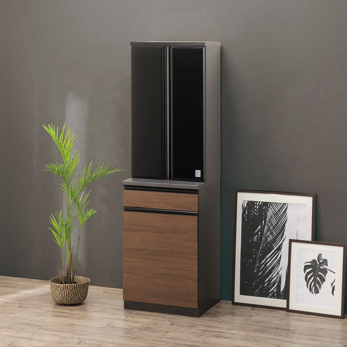 食器棚(チェルシー DB60 ダスト BS/WN) | ニトリネット【公式】 家具