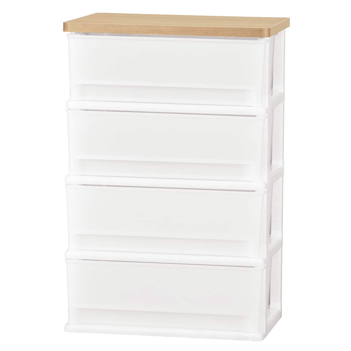 木目調天板チェスト 4段(FD-W4D ライトブラウン) | ニトリネット【公式