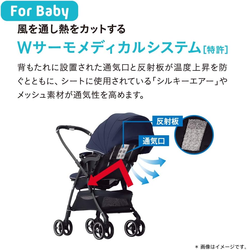 セール】アップリカ ベビーカー ラクーナ クッションAD グリーン 両