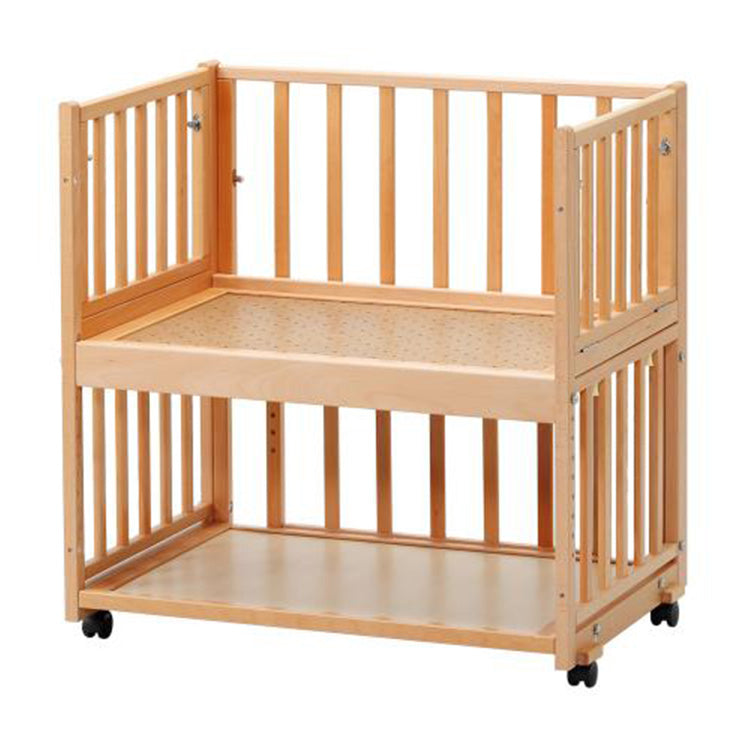 ヤマサキ With mini タイニーサイズ 添い寝 ロータイプ ベビーベッド