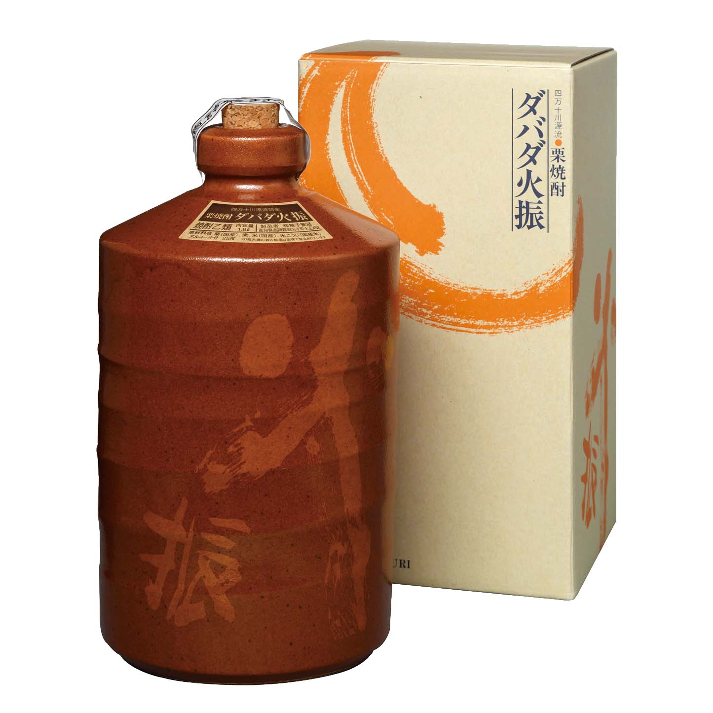 無手無冠 栗焼酎25°火振ナミうんすけ【ダバダ火振り】 箱入 1800ml