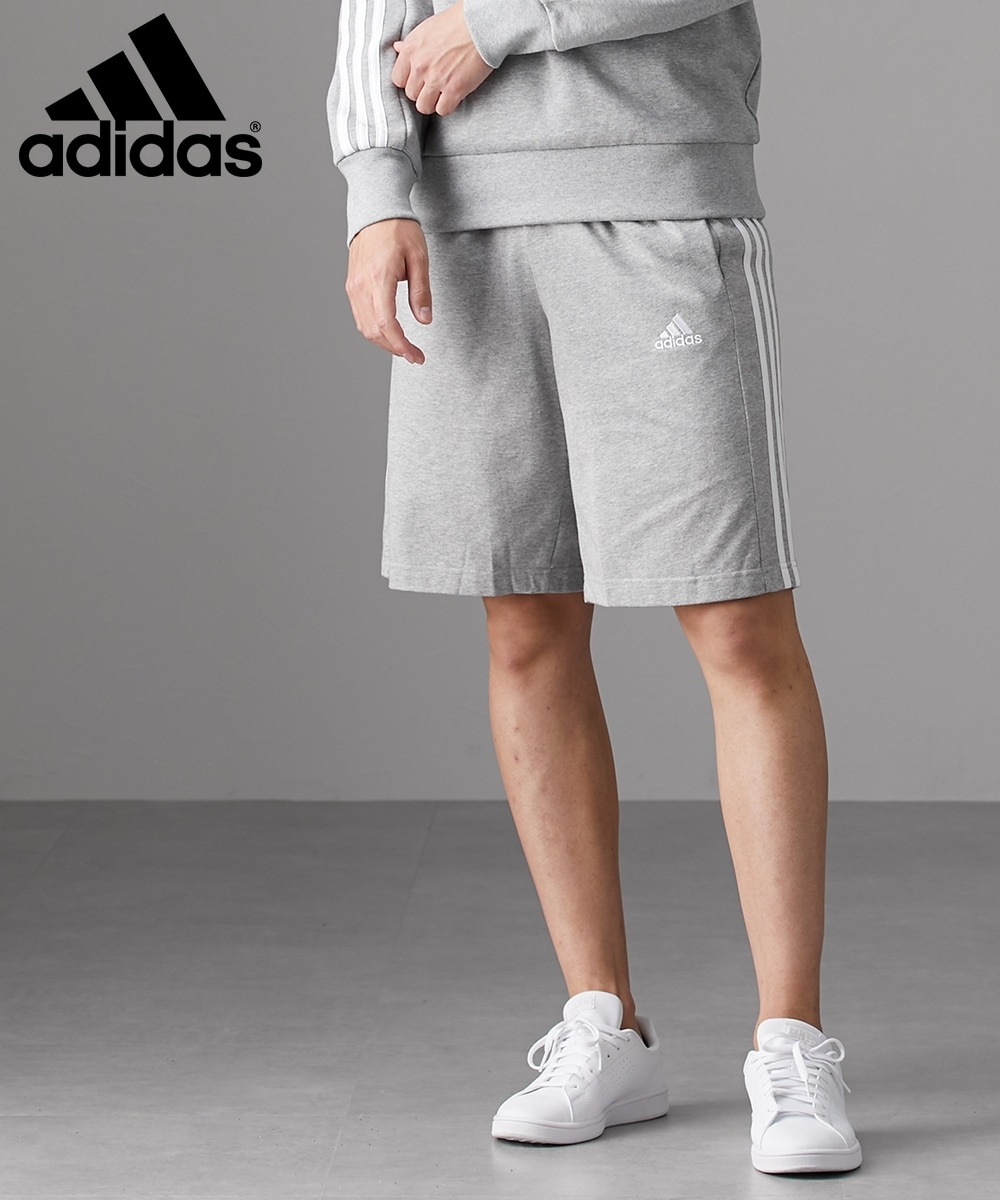 adidas 3S スウェットショートパンツ （ユニセックス） 通販【ニッセン】