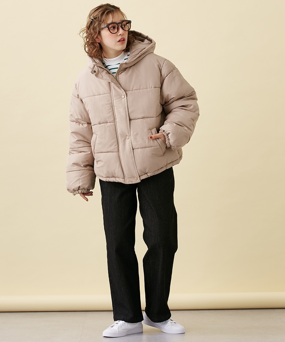 フード付き中綿ジャケット＜Le temps riche＞ 通販【ニッセン】