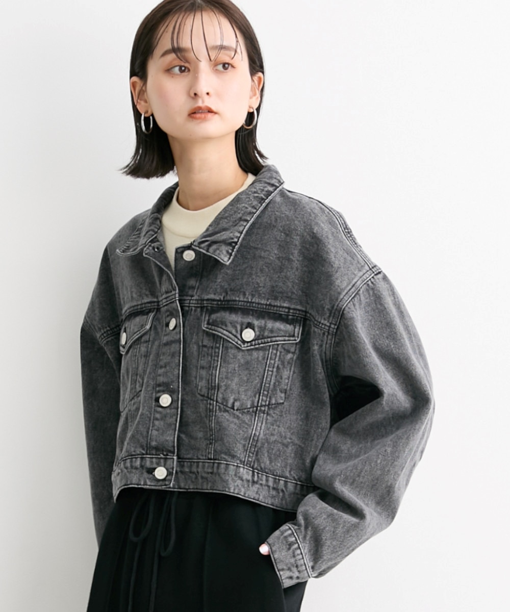 ショート丈デニムジャケット 通販【ニッセン】