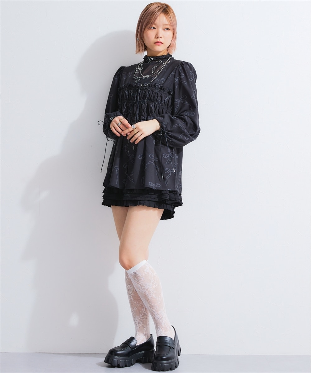 リボンデザインブラウス 通販【ニッセン】