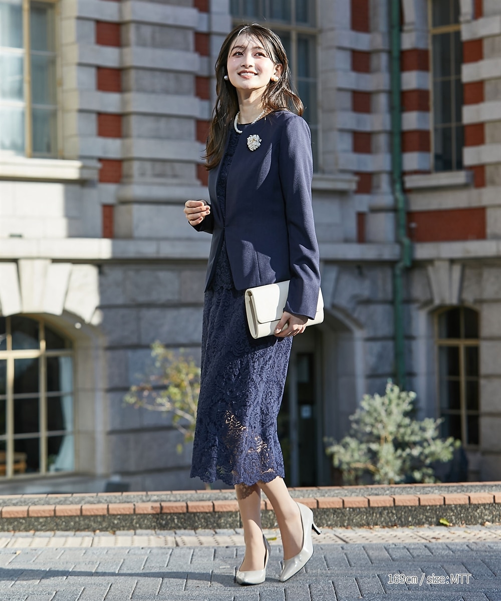 高身長 【フォーマル】 4点セット（ジャケット＋ブラウス＋スカート＋