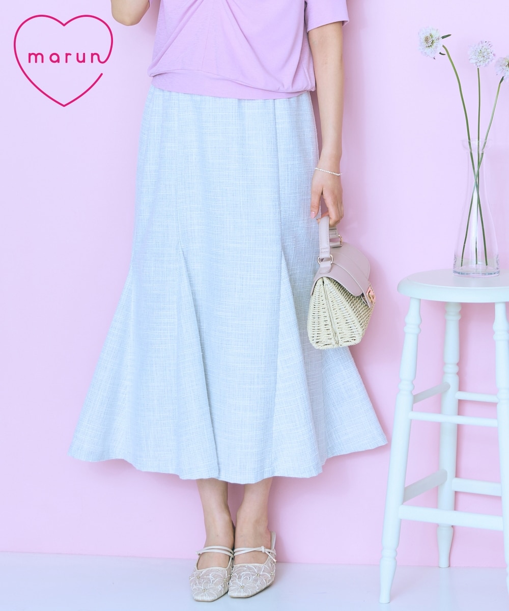 大きいサイズ＞サマーツイードマーメイドスカート marun 通販【ニッセン】
