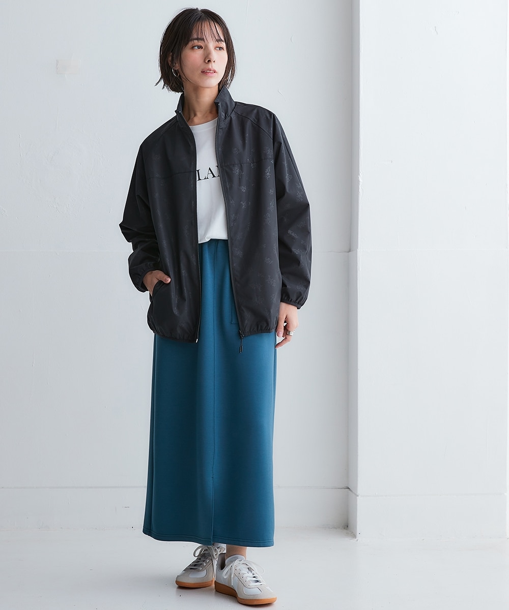 防風・防花粉スタンドカラージップアップブルゾン（はっ水・UVカット