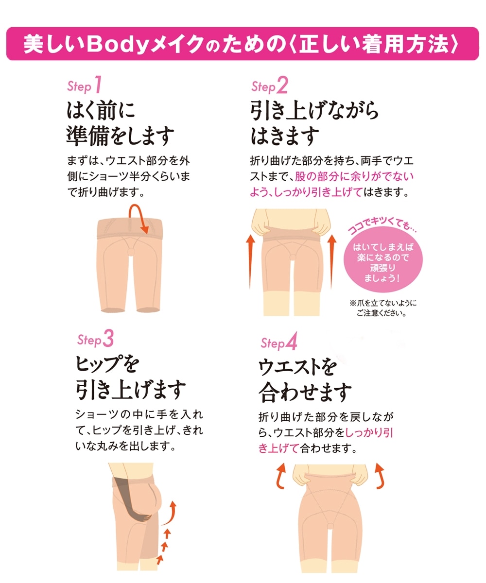 骨盤インスパイリングショーツ・コア（5分丈） 通販【ニッセン】