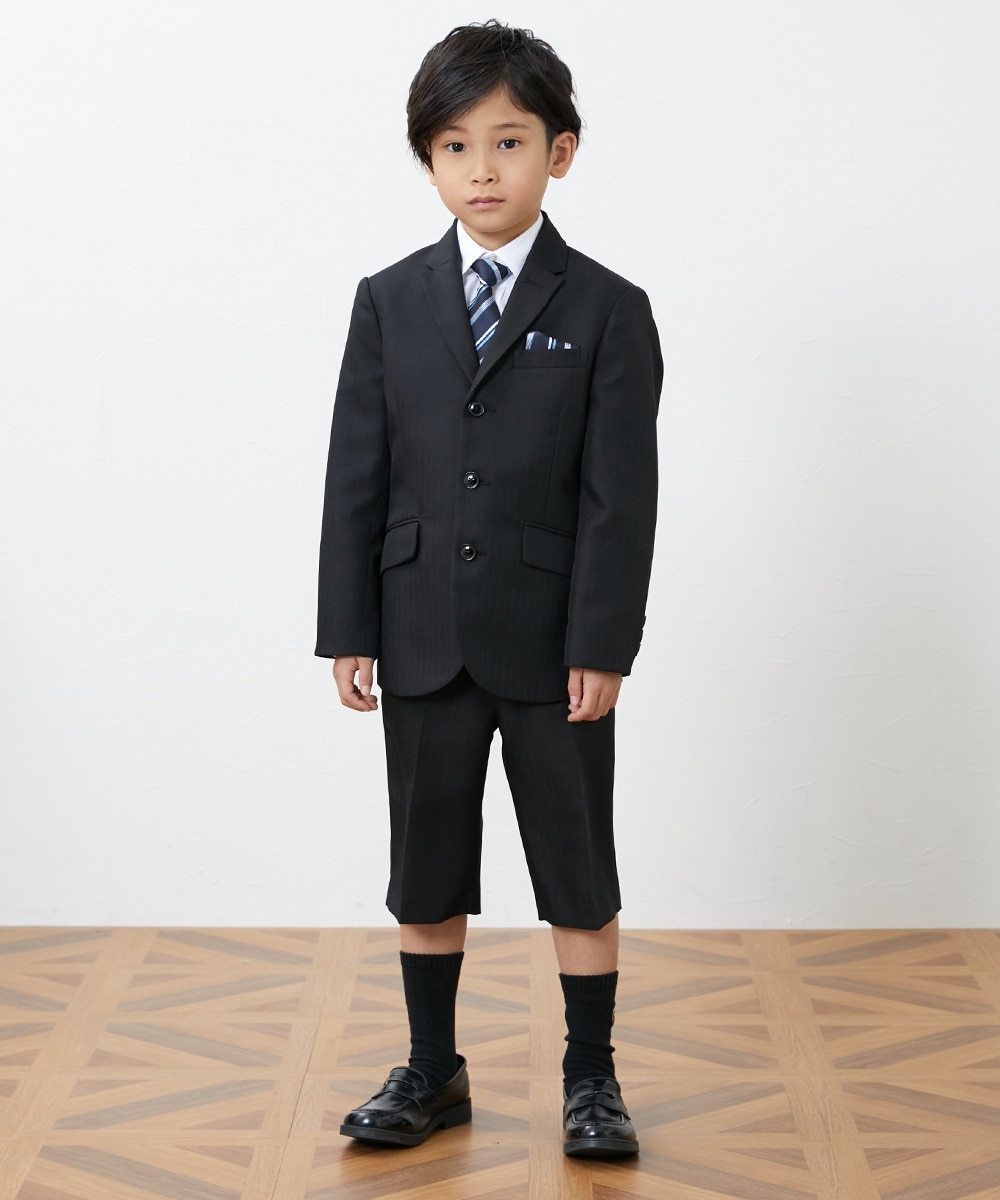 卒園 入学】フォーマルスーツ5点セット（三つボタンジャケット+シャツ