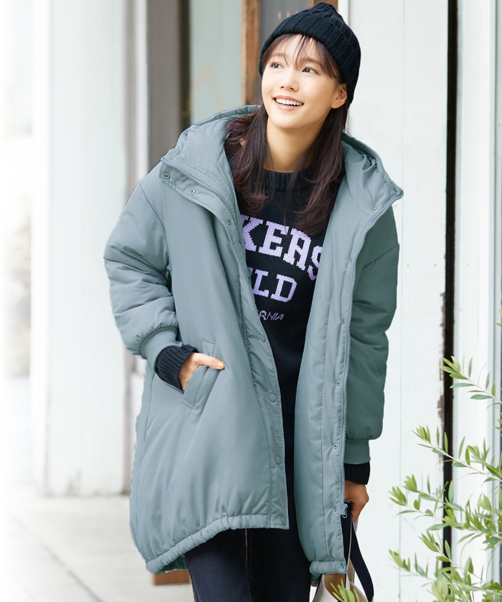 大きいサイズ ビッグパーカー中わたコート 通販【ニッセン】