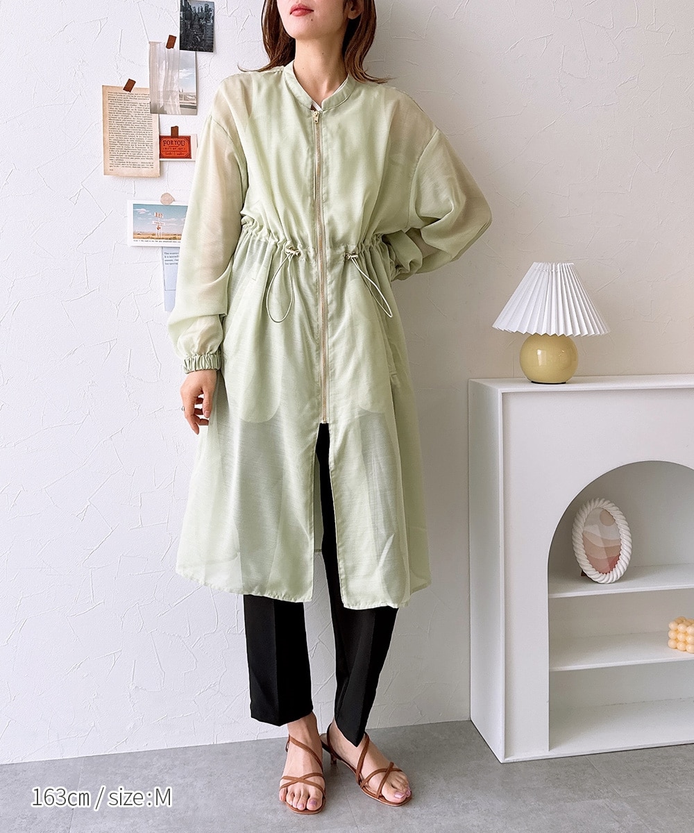 モッズ風ロング丈シアーコート 通販【ニッセン】