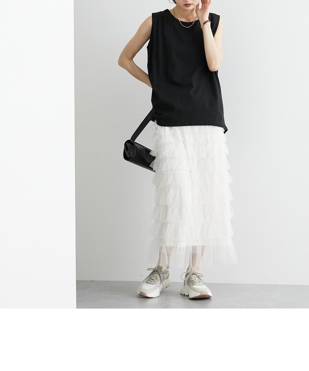 フリルティアードチュールスカート 通販【ニッセン】