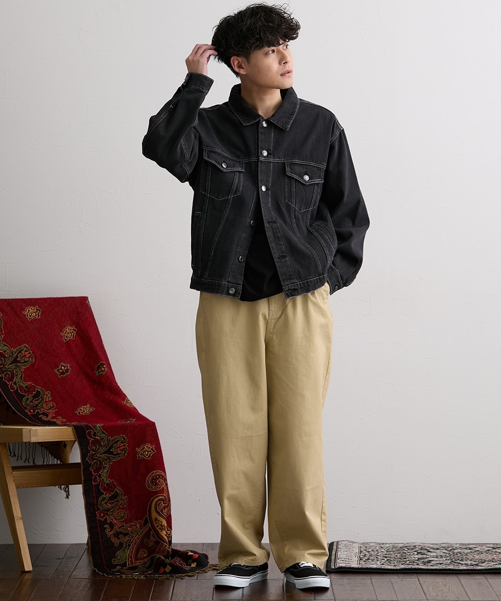 ルーズデニムジャケット 通販【ニッセン】