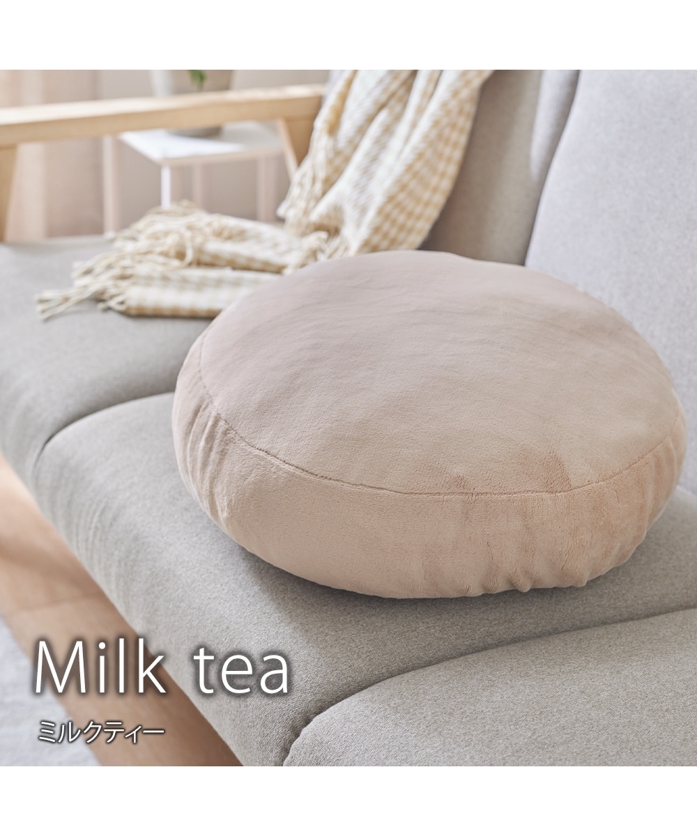 洗える吸湿発熱円形クッション｜ウォームコア 通販【ニッセン】