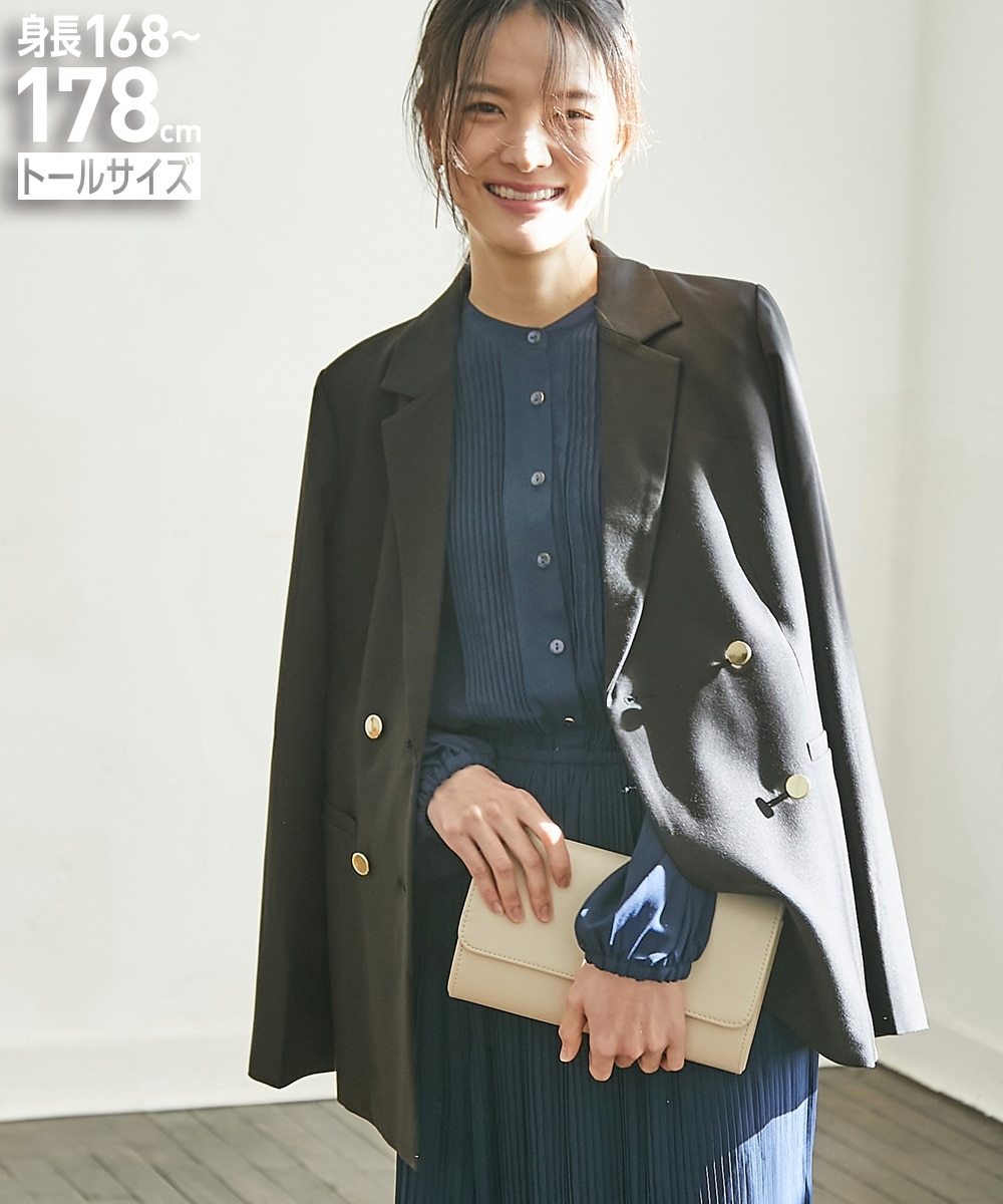 高身長 金ボタンダブルジャケット（トールサイズ） 通販【ニッセン】