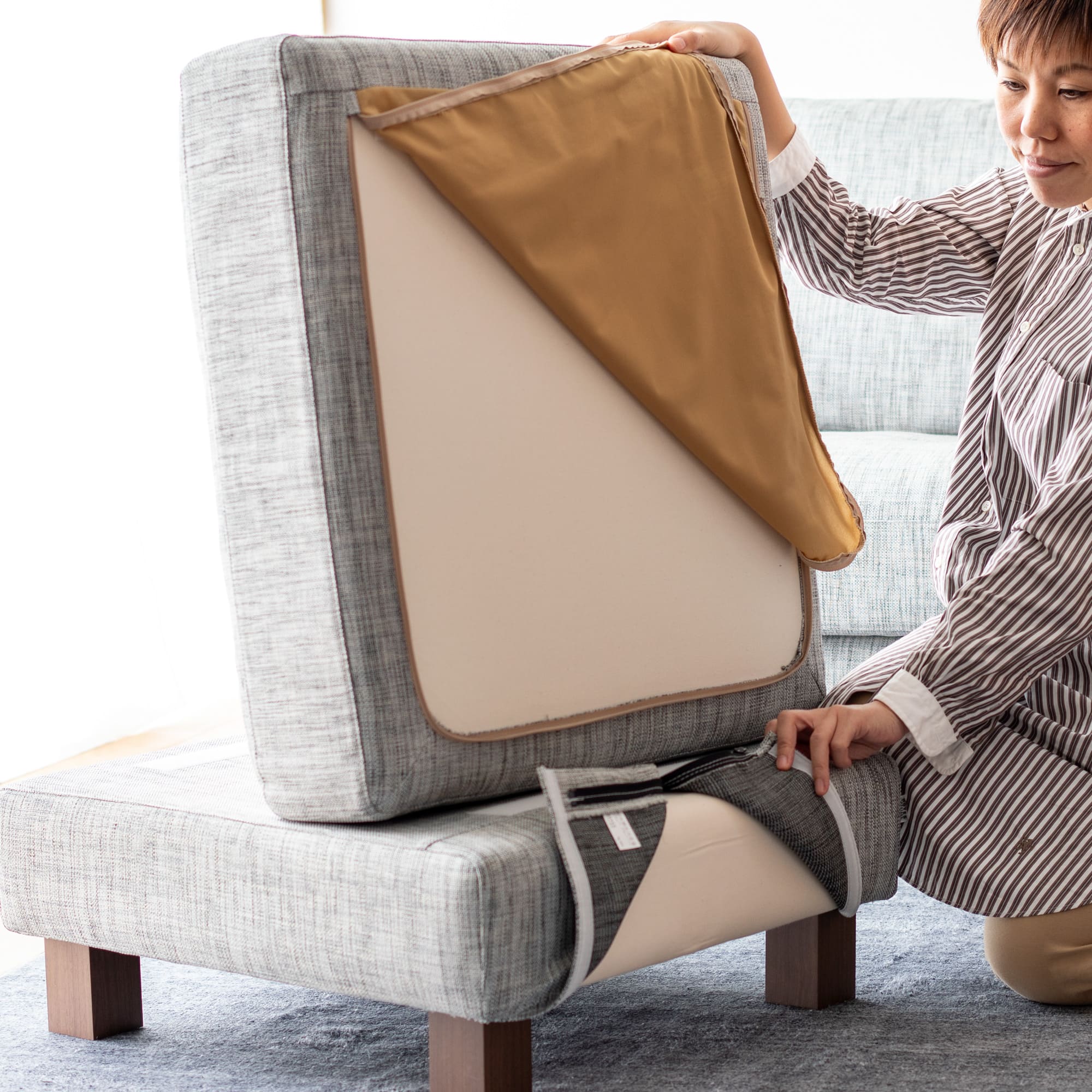 NewSugar Hi-Back Modern オットマン」 製品詳細ページ | 国産ソファ