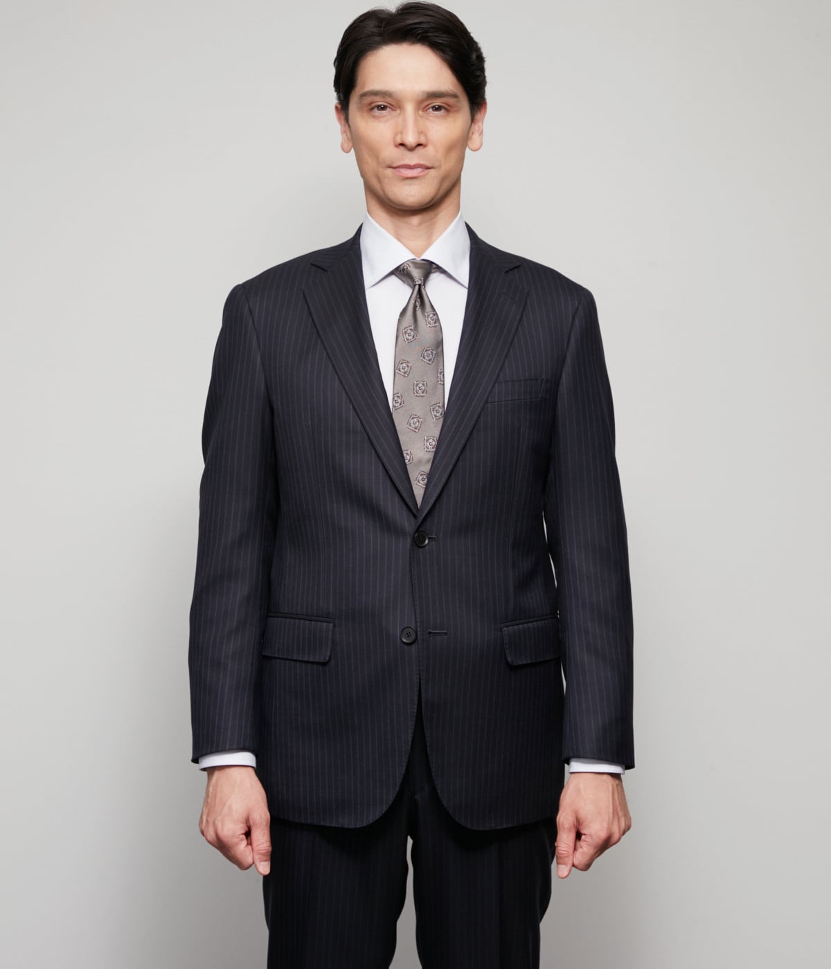 TAILOR CLOTH シルク混 ストライプ スーツ(11023100-2024