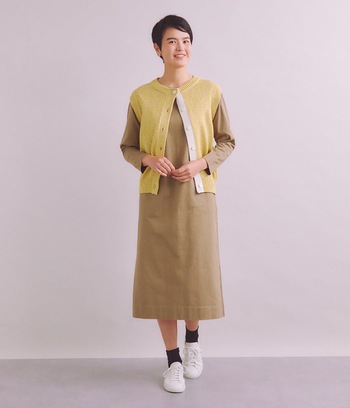 Multi Color Knit 前開きベスト(37792711-2024)｜ファッション通販のNY