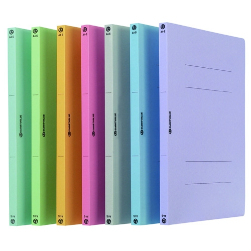 スマートオフィス】フラットファイルA4S MIX12冊 D017J-MIX スマート