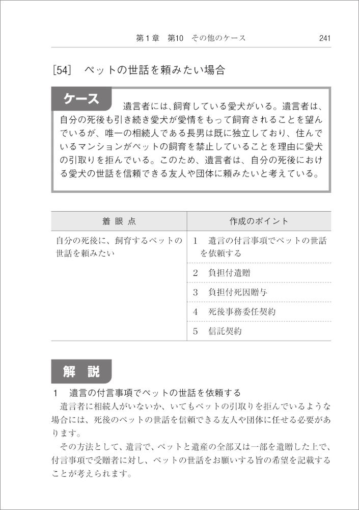 ケース別 遺言書作成のポイントとモデル文例｜商品を探す | 新日本法規