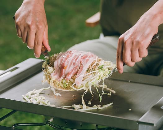 オタフクソースコラボ ステンレスお好み焼鉄板 | スノーピーク ＊ Snow