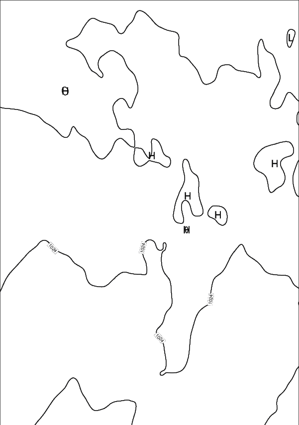 バンクーバー用の天気図と雪の状態