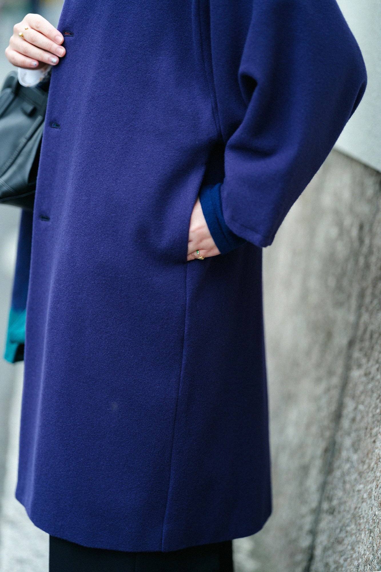 net限定】ウールメルトン 薙刀羽織（なぎなたばおり） 長丈（ながたけ