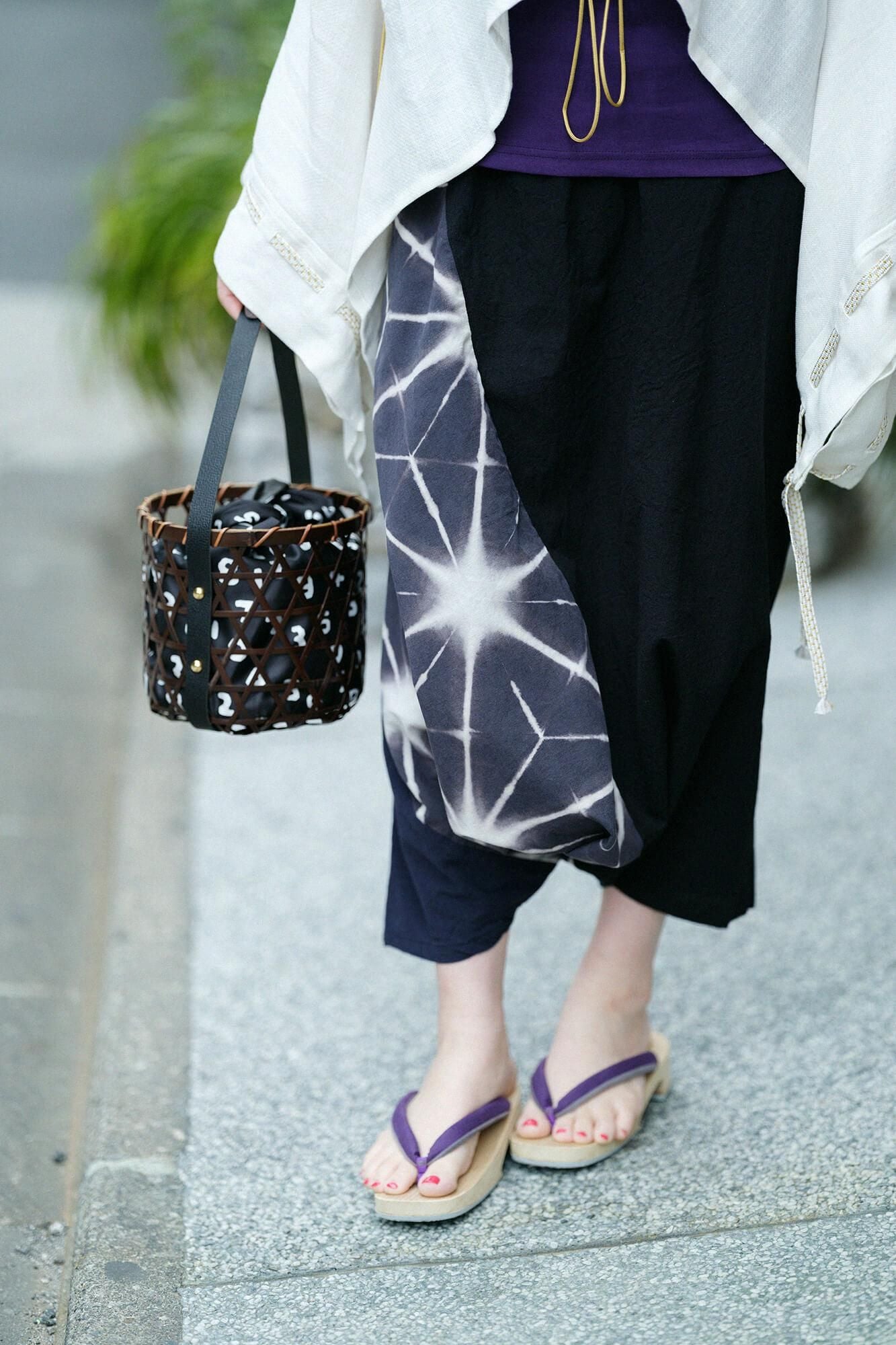 net限定】たばた絞り 伊勢木綿 20/20 麻混 富士（ふじ）／雪花（せっか）