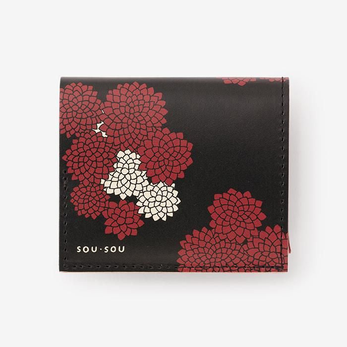 SOU・SOU×クアトロガッツ 小さいふ。／SO-SU-U 濡羽色（ぬればいろ）