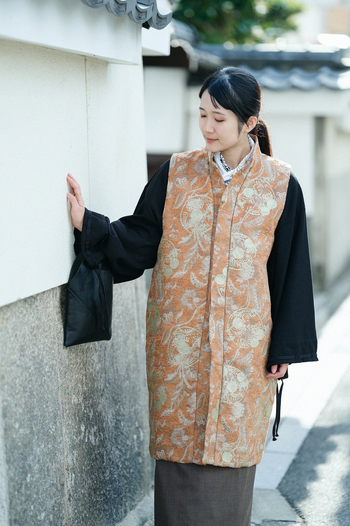 ゴブラン 長陣羽織（ながじんばおり） 袷（あわせ）／草紋（そうもん）