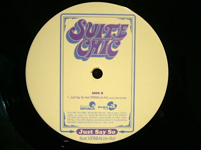 SUITE CHIC feat VERBAL, 安室奈美恵 / JUST SAY SO - SOURCE RECORDS