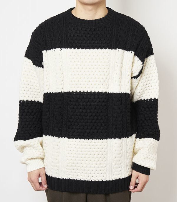 SuperBig Crew ボーダーセーター-サノバチーズ 通販 SON OF THE CHEESE