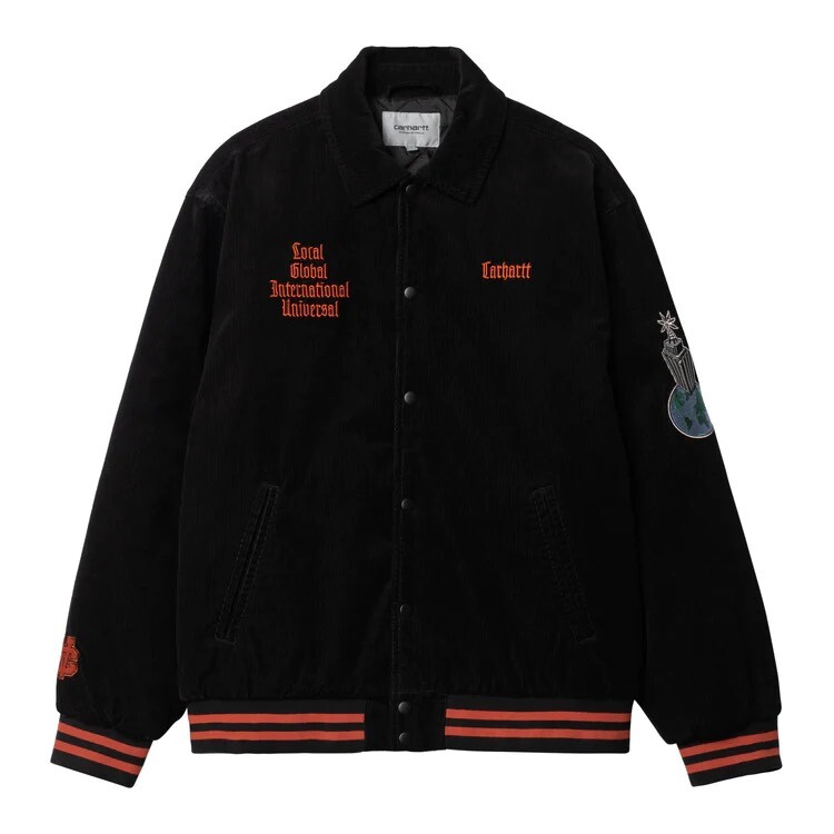 LETTERMAN JACKET コーデュロイスタジャン-カーハート ダブルアイピー
