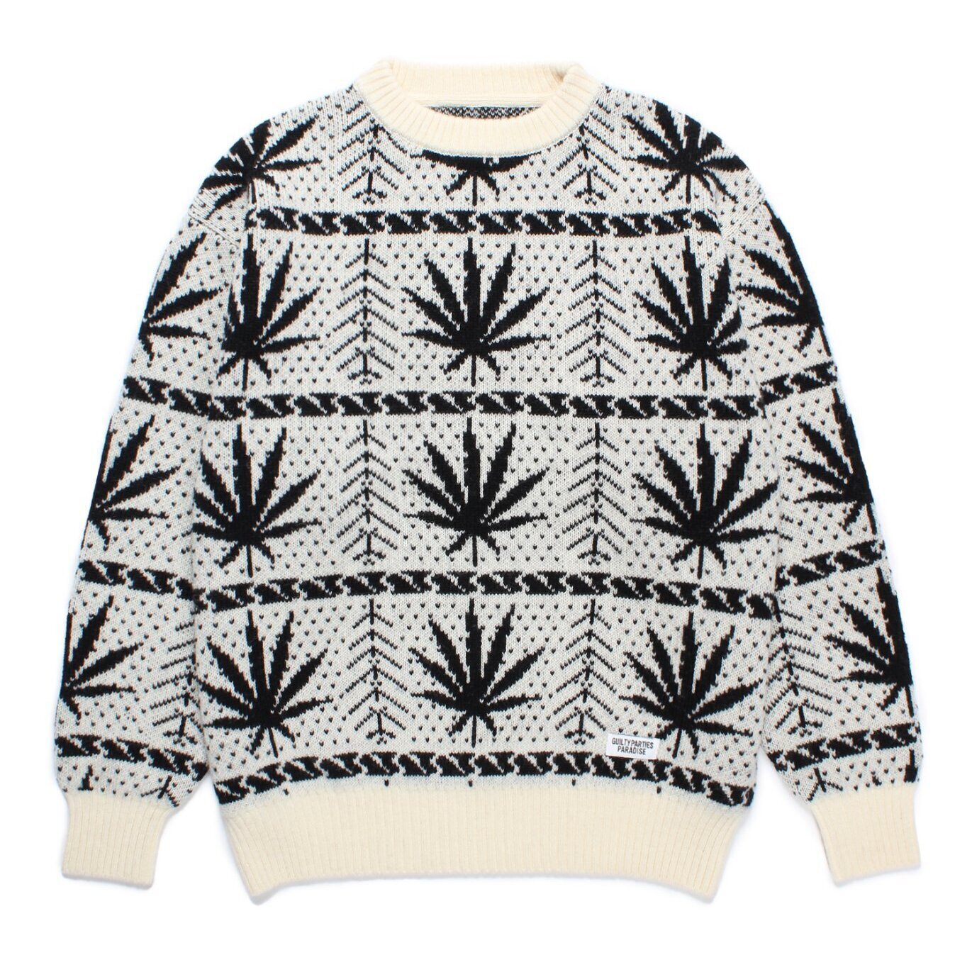 HIGH TIMES / JACQUARD KNIT SWEATER ハイタイムズ ダブルネーム