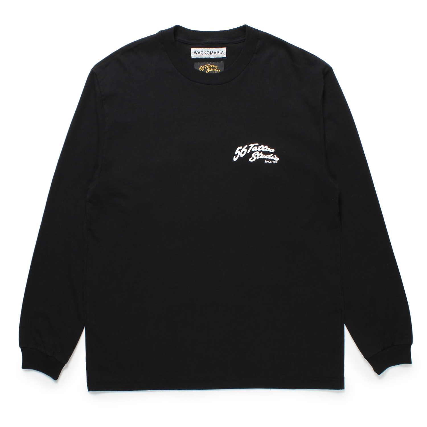 56 TATTOO STUDIO / WASHED HEAVY WEIGHT LONG SLEEVE T-SHIRT 56