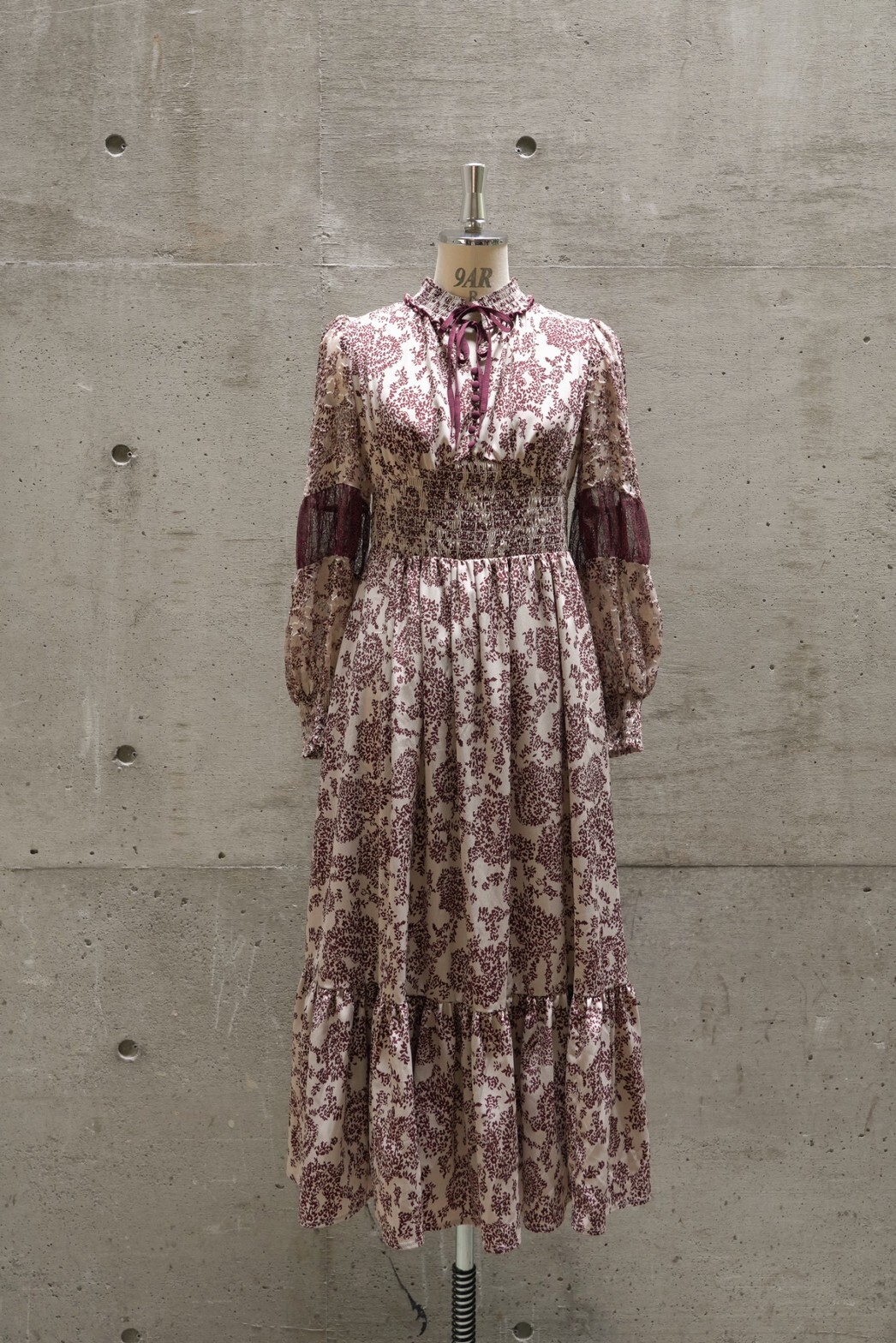 kyoplan / Winter Floral Long-sleeve Dress