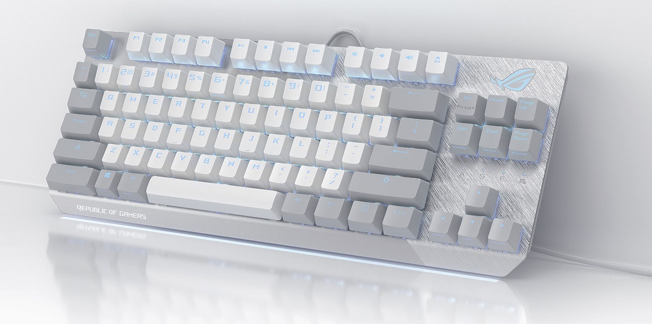 ゲーミングキーボード ROG Strix Scope NX TKL Moonlight White「X806