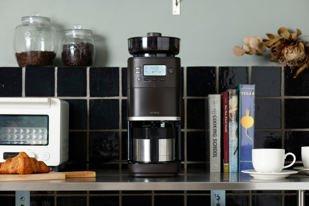 コーン式全自動コーヒーメーカー カフェばこPRO ダークブラウン SC