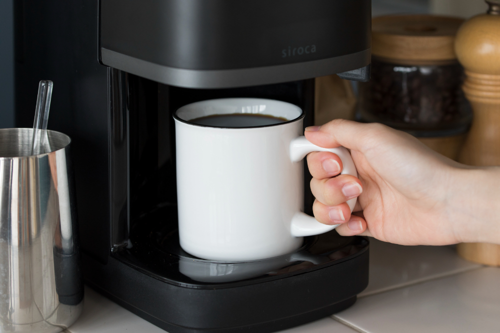 コーン式全自動コーヒーメーカー カフェばこPRO ダークブラウン SC