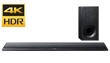 4K HDRコンテンツ対応サウンドバー等ワイヤレス機能対応ホームシアター