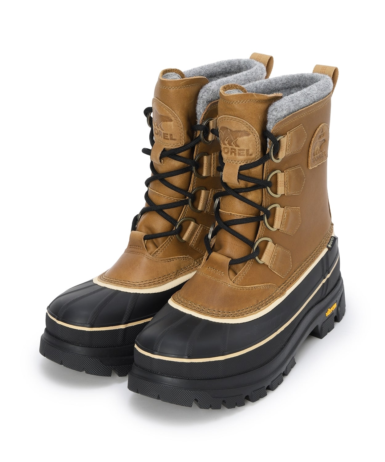 カリブーホライゾン ゴアテックス(25 Caribou Buff Black)│SOREL
