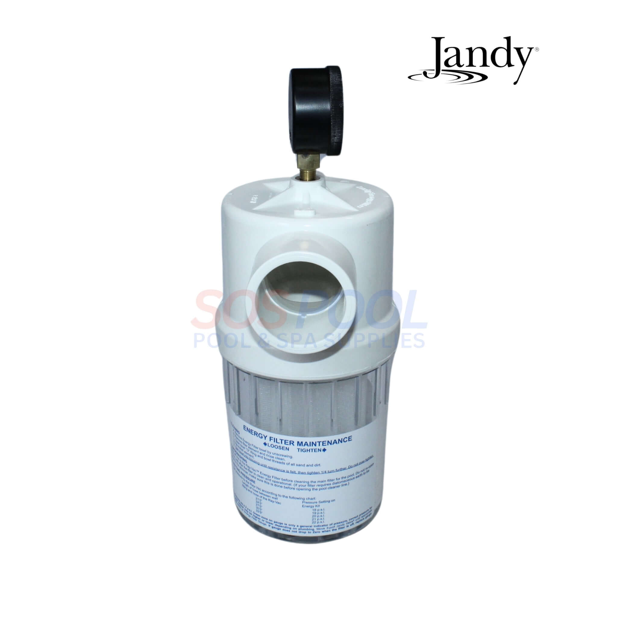 Jandy Energy Filter With Gauge For Ray-Vac Pro Series | 2888