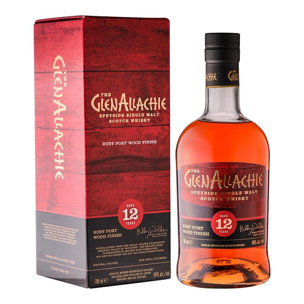 GLEN ALLACHIE 12YO RUBY PORT WOOD FINISH 48% 700ML