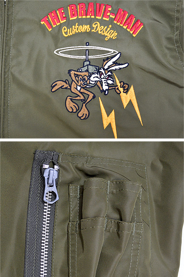 BR×LOONEYコラボ リバーシブルスカジャン The BRAVE-MAN LTB-2319