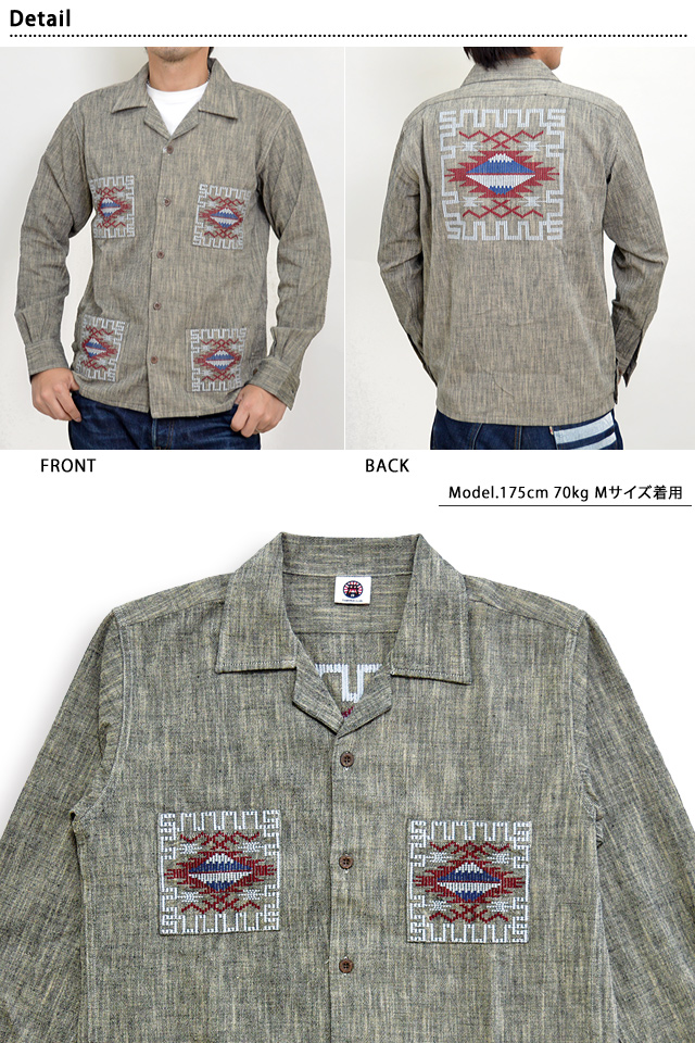 グアテマラ長袖シャツ サムライジーンズ SGGS17 SAMURAI JEANS 日本製