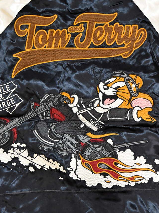 TOM＆JERRY×ネバーマインド リバーシブルスカジャン NEVER MIND TJN