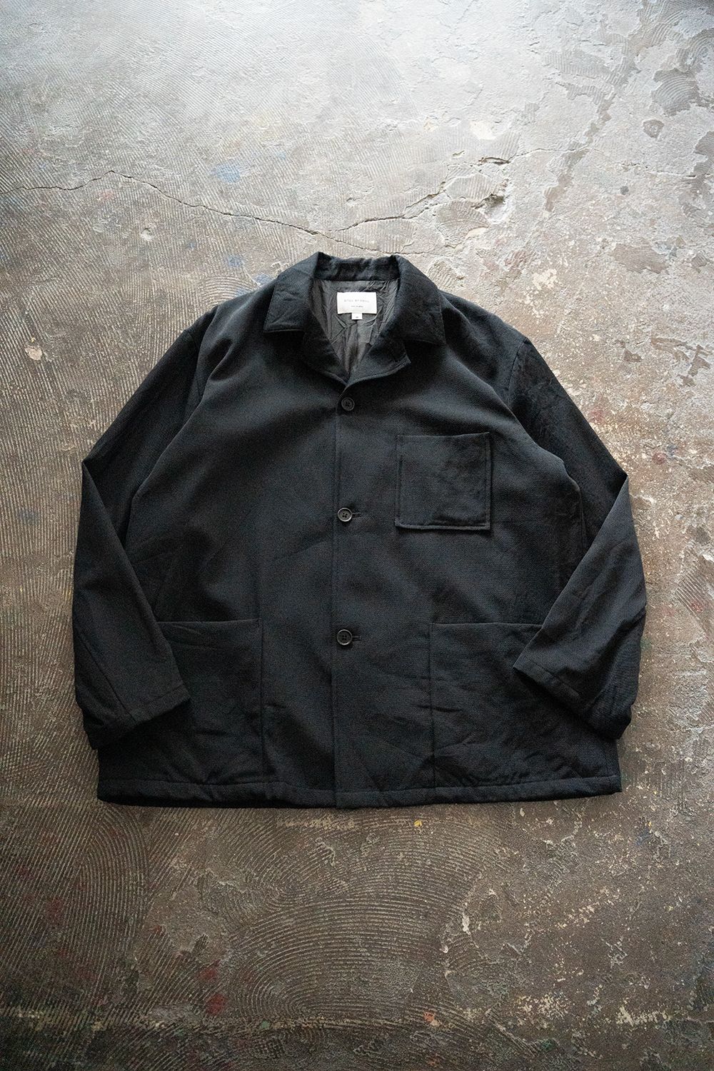 STILL BY HAND - 【25AW】ウールサージカバーオール(BLACK) | Salty