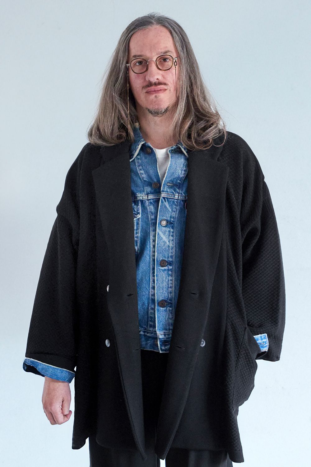 YASHIKI - Arare Double Knit Coat(BLACK) | Salty