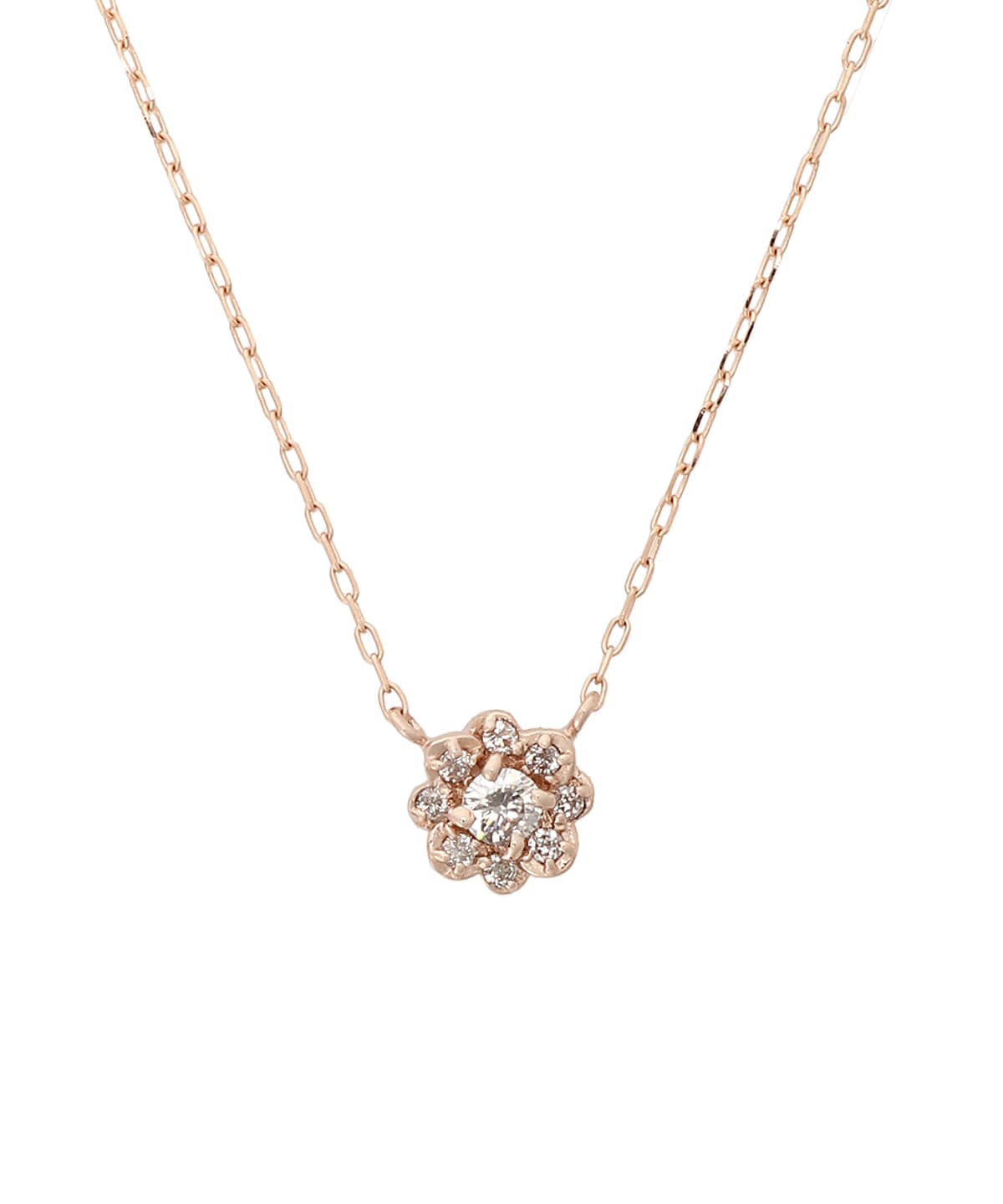 K18PG パーフェクトフラワーネックレス(小)(40cm K18 SPG(PG